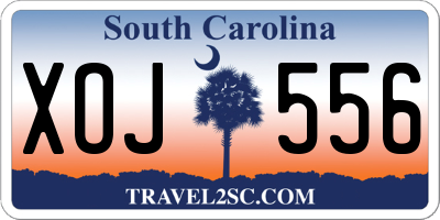 SC license plate XOJ556