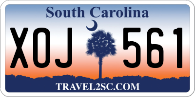 SC license plate XOJ561