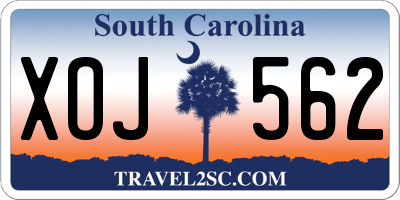 SC license plate XOJ562