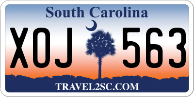 SC license plate XOJ563