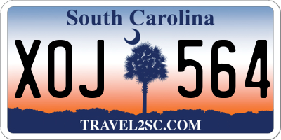 SC license plate XOJ564