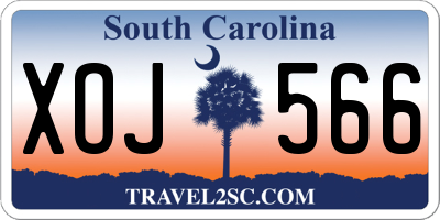 SC license plate XOJ566