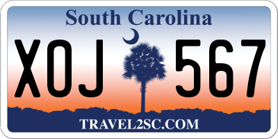 SC license plate XOJ567