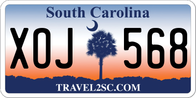 SC license plate XOJ568