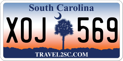 SC license plate XOJ569