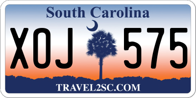 SC license plate XOJ575