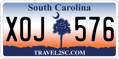 SC license plate XOJ576