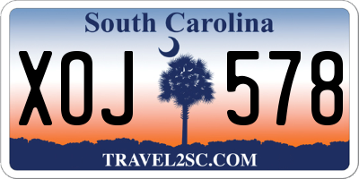 SC license plate XOJ578
