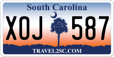 SC license plate XOJ587