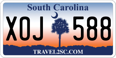 SC license plate XOJ588