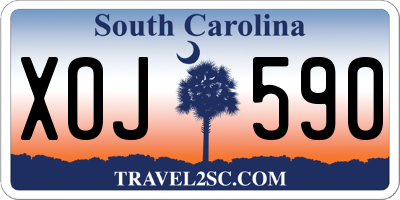 SC license plate XOJ590