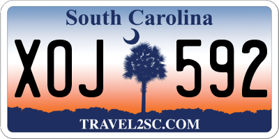 SC license plate XOJ592
