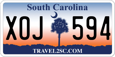 SC license plate XOJ594