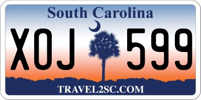 SC license plate XOJ599