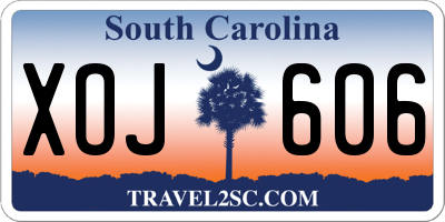 SC license plate XOJ606