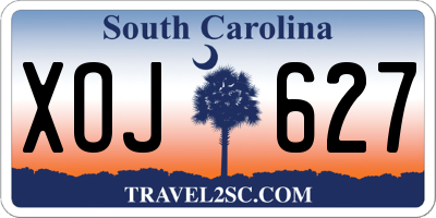 SC license plate XOJ627