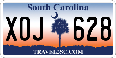 SC license plate XOJ628