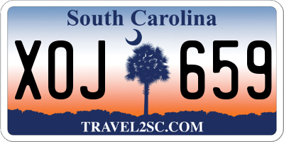 SC license plate XOJ659