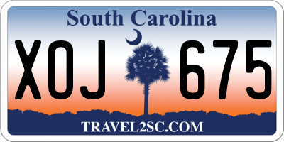 SC license plate XOJ675