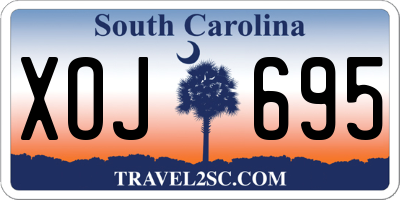 SC license plate XOJ695