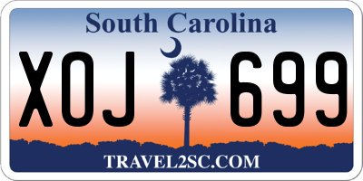 SC license plate XOJ699