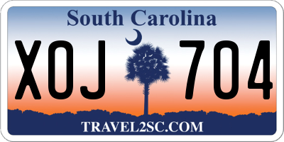 SC license plate XOJ704