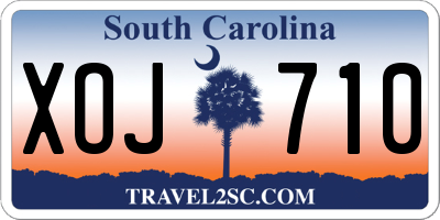 SC license plate XOJ710