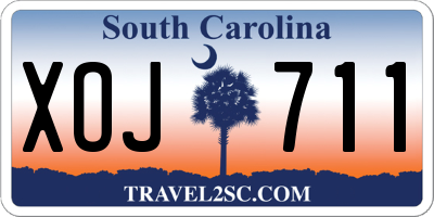 SC license plate XOJ711