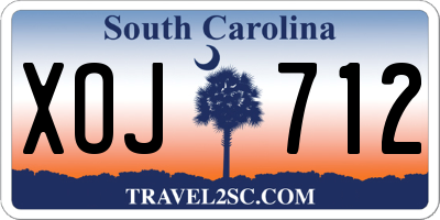 SC license plate XOJ712