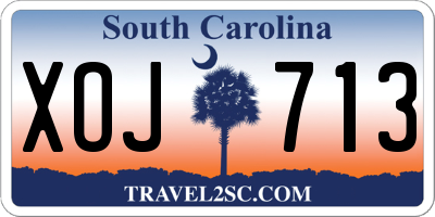 SC license plate XOJ713