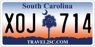 SC license plate XOJ714
