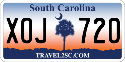 SC license plate XOJ720