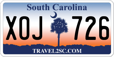 SC license plate XOJ726