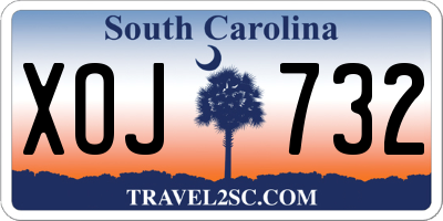 SC license plate XOJ732