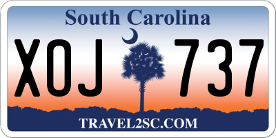 SC license plate XOJ737