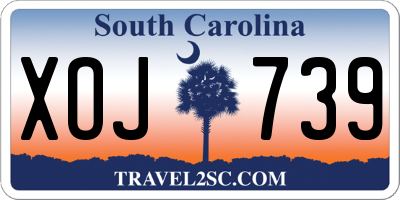 SC license plate XOJ739