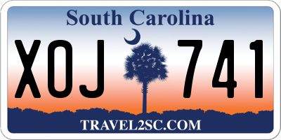 SC license plate XOJ741