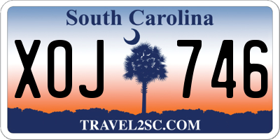 SC license plate XOJ746