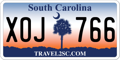 SC license plate XOJ766