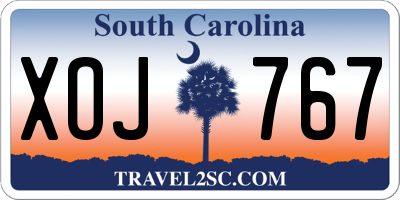 SC license plate XOJ767