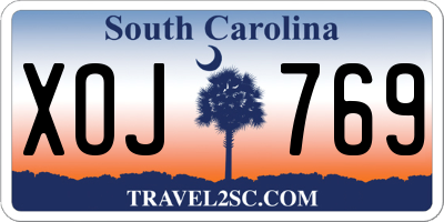 SC license plate XOJ769