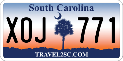 SC license plate XOJ771
