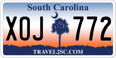 SC license plate XOJ772