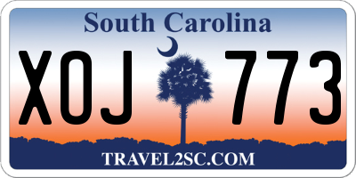 SC license plate XOJ773