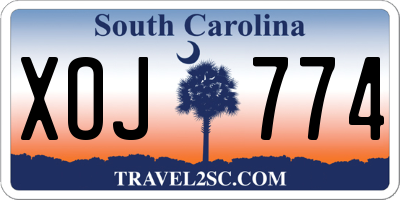 SC license plate XOJ774