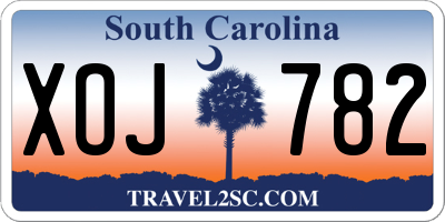 SC license plate XOJ782