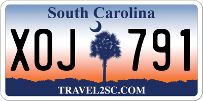 SC license plate XOJ791
