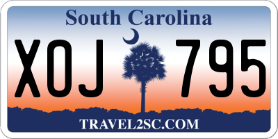 SC license plate XOJ795