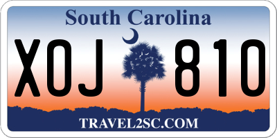 SC license plate XOJ810