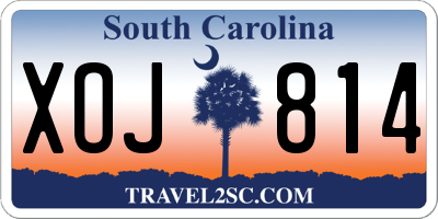 SC license plate XOJ814